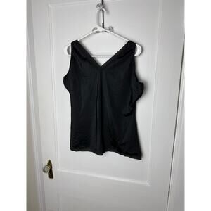 Spanx Black Shape Wear V-neck Slinky Compression Slimming Tank Top Plus 3X